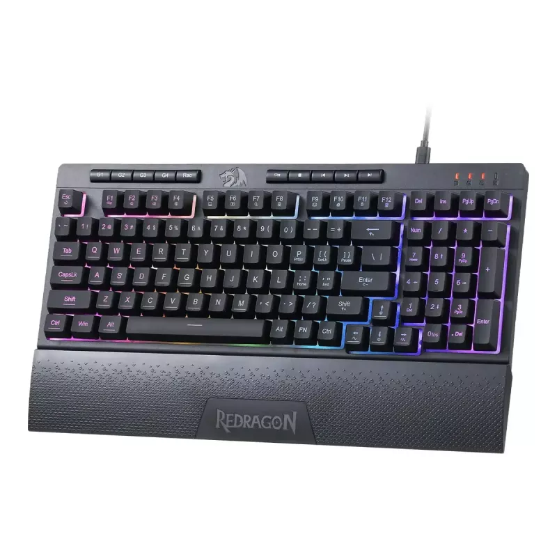Toetsenbord REDRAGON K515-RGB SHIVA 98 USB zwart membraan bedraad