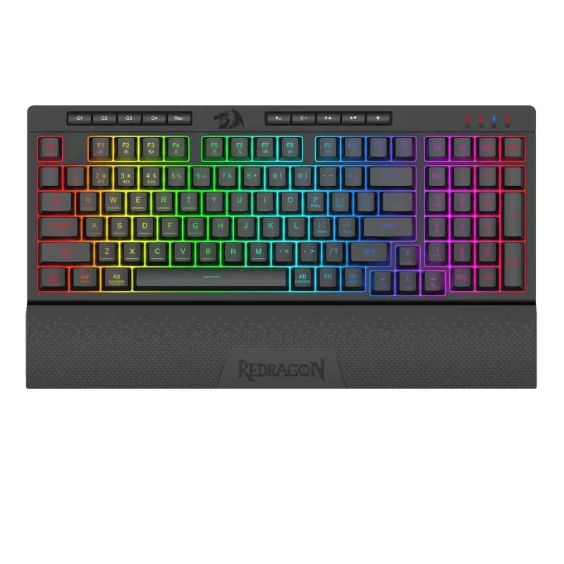 Toetsenbord REDRAGON K515-RGB SHIVA 98 USB zwart membraan bedraad