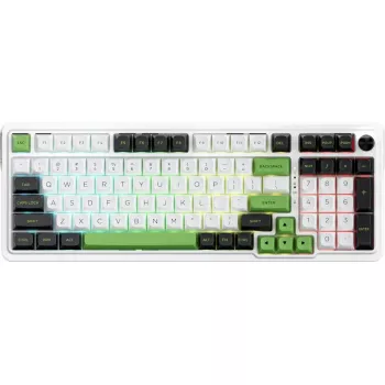 REDRAGON draadloos toetsenbord K686WBG-RGB-MAX met RGB-achtergrondverlichting, compacte layout, draadloze connectiviteit