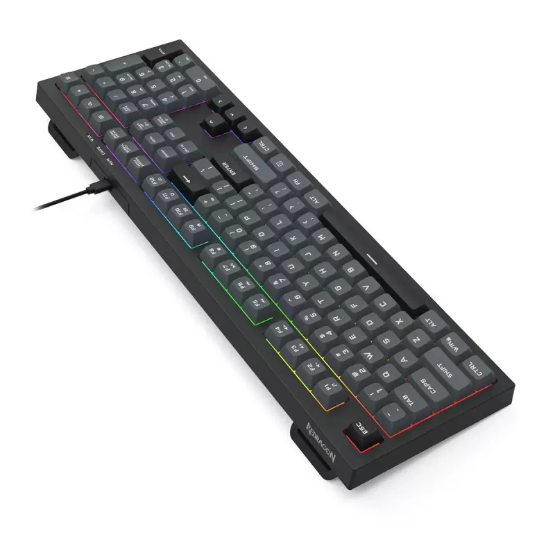 Toetsenbord REDRAGON K518-RGB-GB Crux bedraad USB zwart membraan