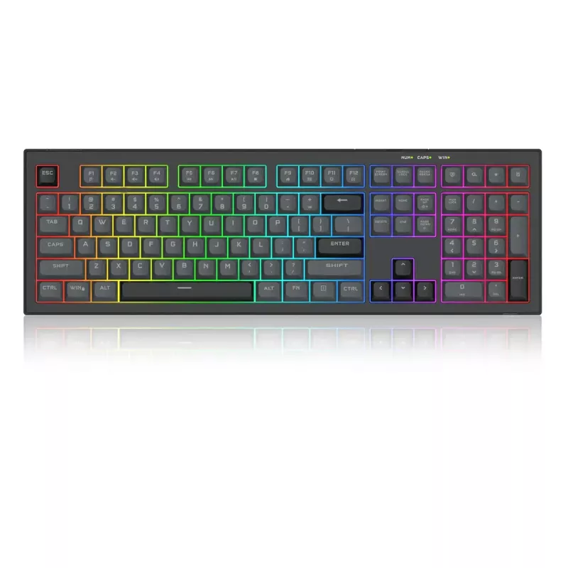 Toetsenbord REDRAGON K518-RGB-GB Crux bedraad USB zwart membraan
