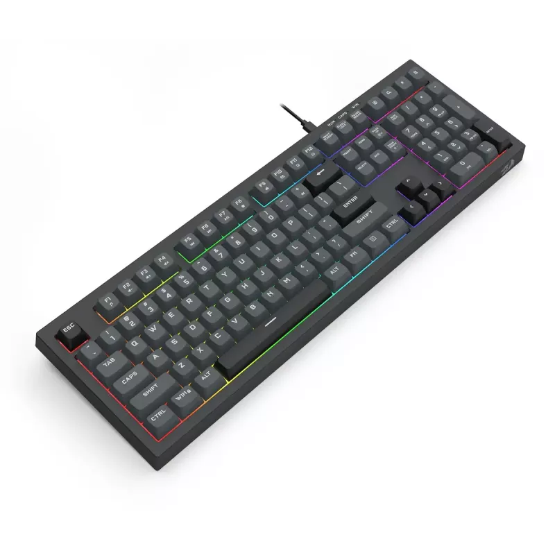 Toetsenbord REDRAGON K518-RGB-GB Crux bedraad USB zwart membraan