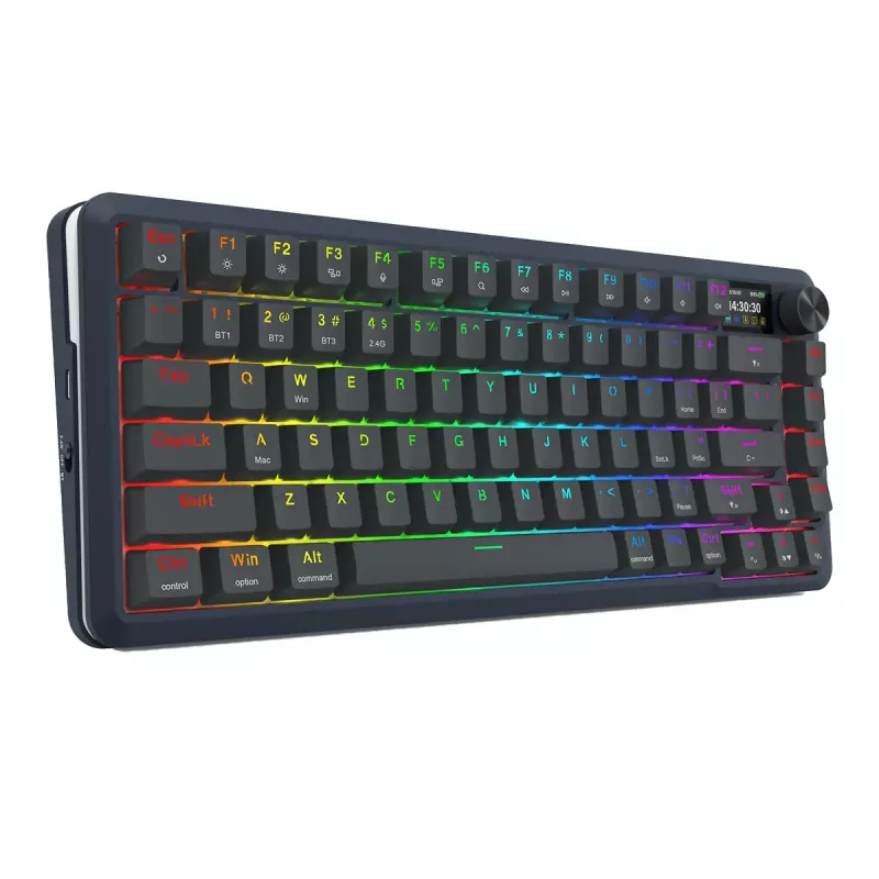 Mechanisch toetsenbord REDRAGON K708-RGB-PRO met USB, RF Wireless en Bluetooth, 1,5 m kabel, zwart, 0,76 kg