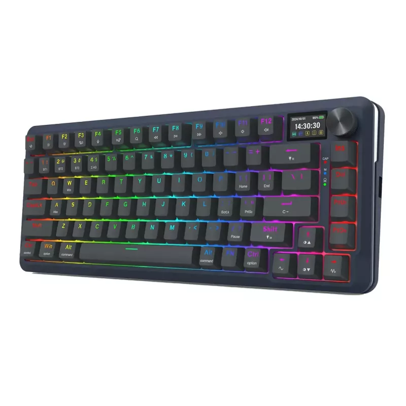 Mechanisch toetsenbord REDRAGON K708-RGB-PRO met USB, RF Wireless en Bluetooth, 1,5 m kabel, zwart, 0,76 kg
