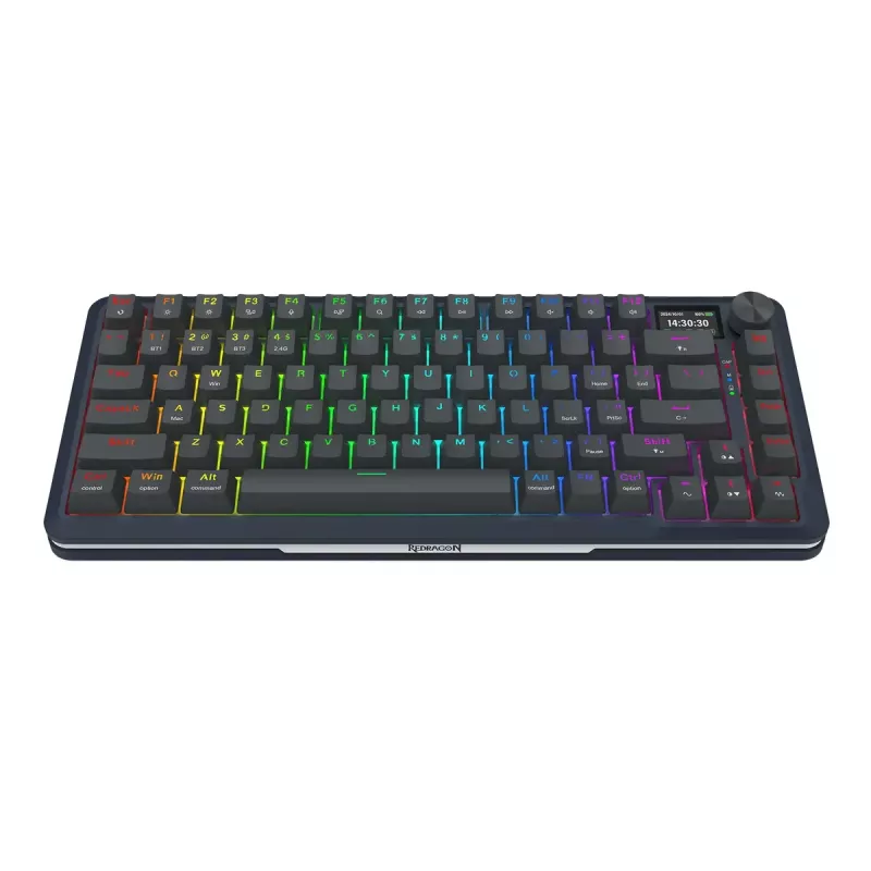 Mechanisch toetsenbord REDRAGON K708-RGB-PRO met USB, RF Wireless en Bluetooth, 1,5 m kabel, zwart, 0,76 kg