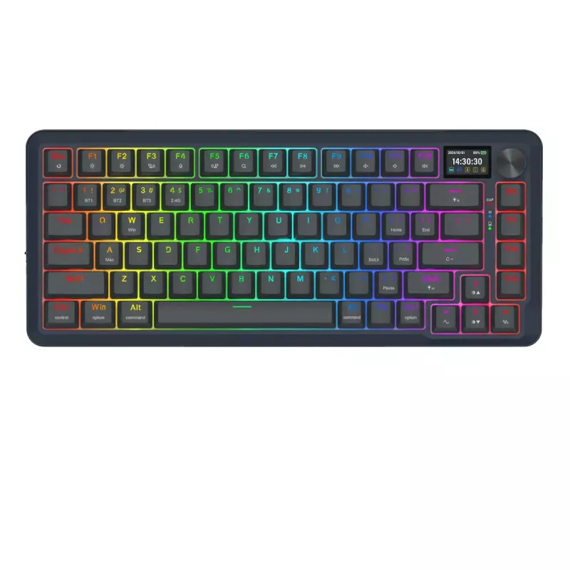 Mechanisch toetsenbord REDRAGON K708-RGB-PRO met USB, RF Wireless en Bluetooth, 1,5 m kabel, zwart, 0,76 kg