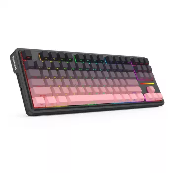 Mechanisch toetsenbord REDRAGON Antonium Pro K728SP-RGB-PRO — USB, RF draadloos, Bluetooth, zwart/roze