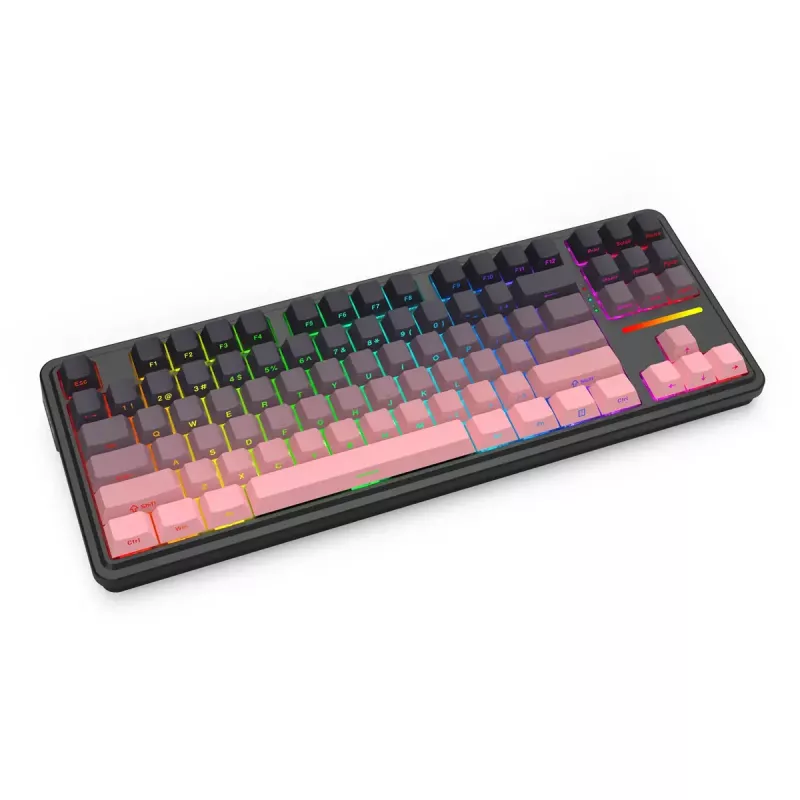 Mechanisch toetsenbord REDRAGON Antonium Pro K728SP-RGB-PRO — USB, RF draadloos, Bluetooth, zwart/roze