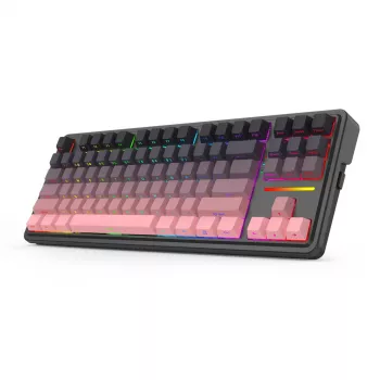 Mechanisch toetsenbord REDRAGON Antonium Pro K728SP-RGB-PRO — USB, RF draadloos, Bluetooth, zwart/roze