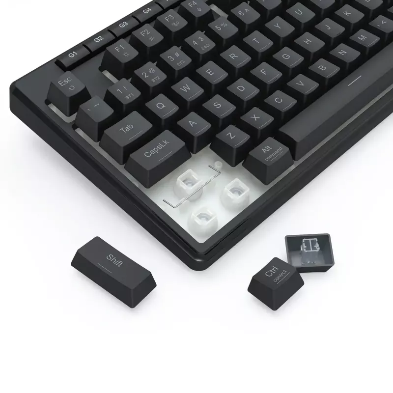 REDRAGON K516RGB-PRO SHIVA PRO 87 toetsenbord USB RF draadloos Bluetooth zwart