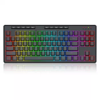 REDRAGON K516RGB-PRO SHIVA PRO 87 toetsenbord USB RF draadloos Bluetooth zwart