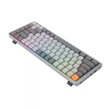 Mechanisch toetsenbord REDRAGON K652GG-RGB-PRO bedraad draadloos Bluetooth grijs