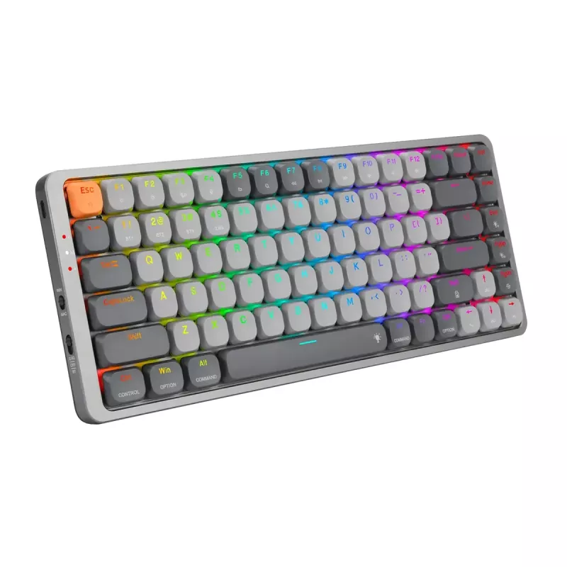 Mechanisch toetsenbord REDRAGON K652GG-RGB-PRO bedraad draadloos Bluetooth grijs