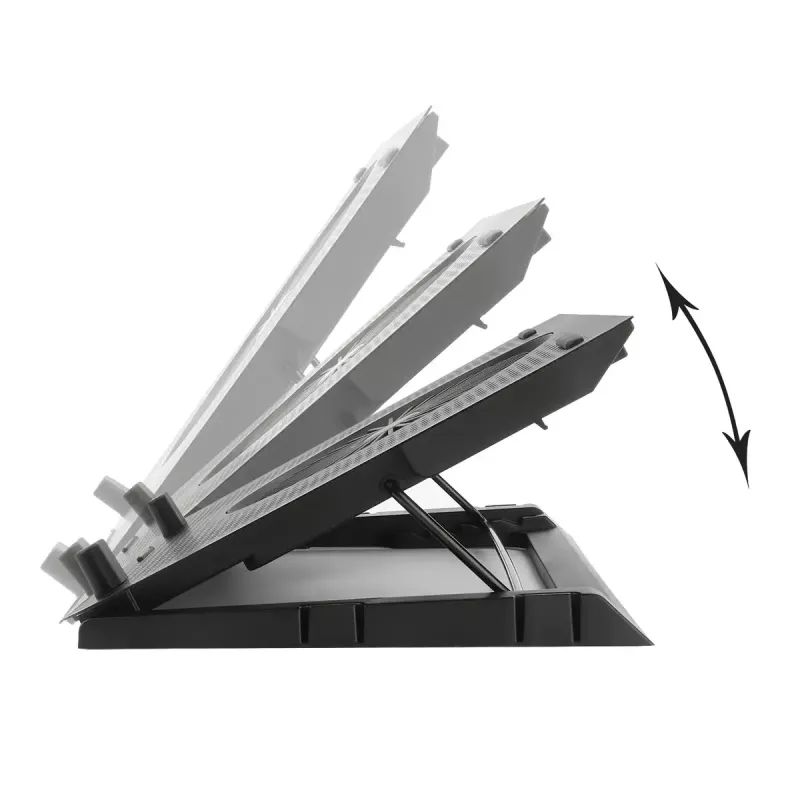 Laptop-koelpad REDRAGON GCP500 Ivy ergonomisch ontwerp 5 ventilatoren