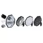 Kit Godox AD-S7 fotostudio-flitser accessoire 48 cm zwart zilver wit