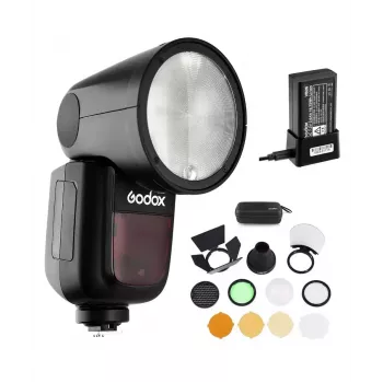 Compactflitser Godox V1-C zwart 1,5 s laadtijd 420 g