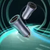 Auto-oplader Baseus TZCCJD-0G 40W donkergrijs — USB-autovoeding, 40W uitgang