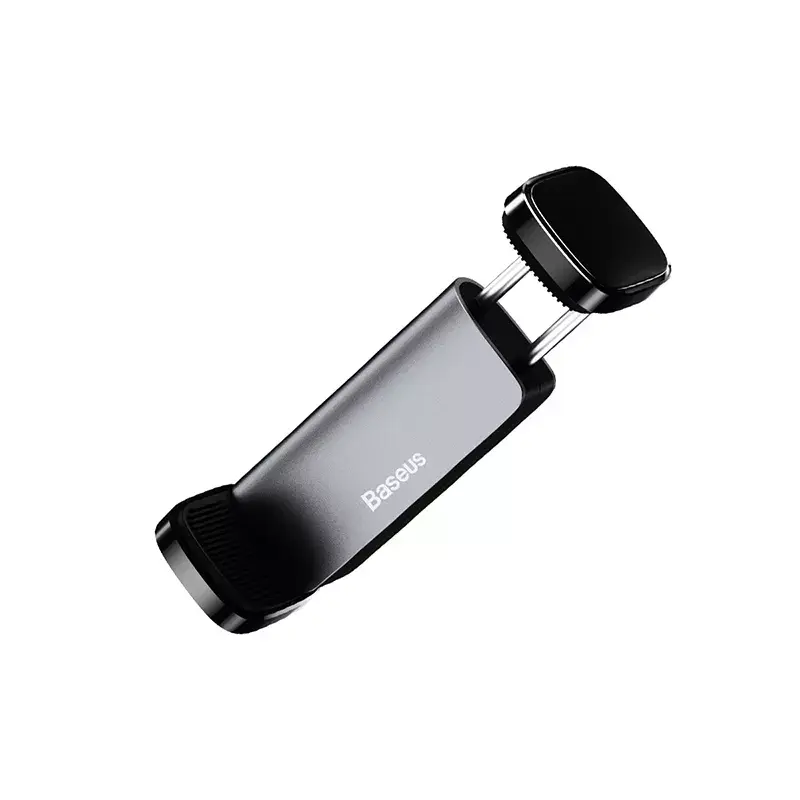 Actieve houder Baseus Steel Cannon mobiele telefoon zwart zilver
