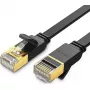 Ethernetkabel UGREEN NW106 Cat.7 STP RJ45 plat 3 m (zwart)