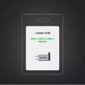 UGREEN USB-C naar Micro-USB-adapter, grijs