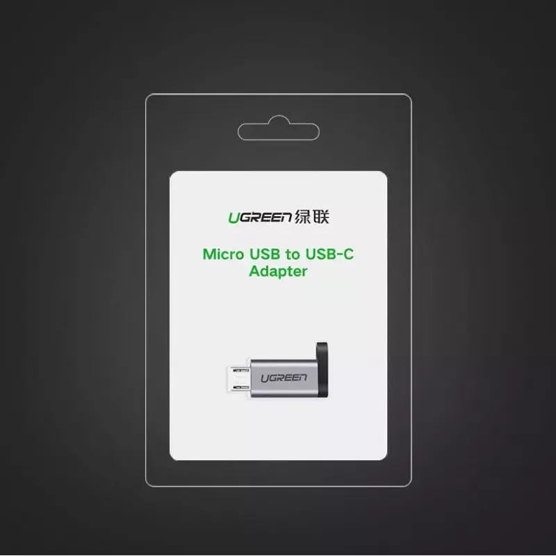 UGREEN USB-C naar micro-USB-adapter, grijs