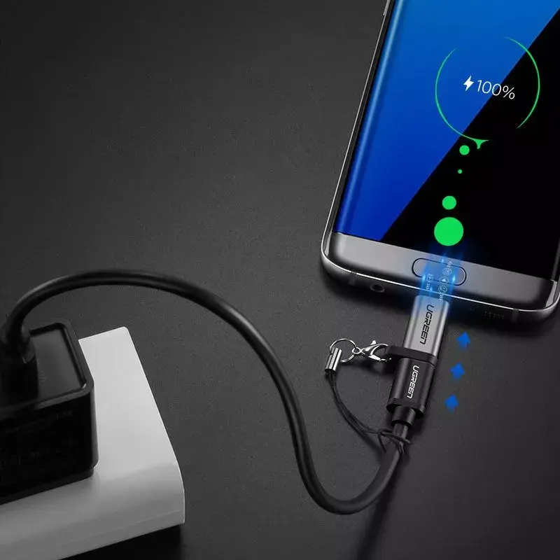 UGREEN USB-C naar micro-USB-adapter, grijs