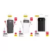 Powerbank Dudao K1Pro 20000 mAh 15 W met 4 geïntegreerde kabels, zwart