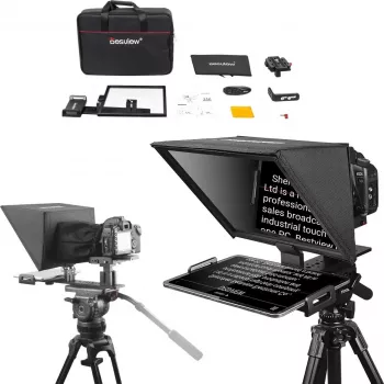 Teleprompter Desview T12 12 inch in hoogte verstelbare lichtgewicht teleprompter