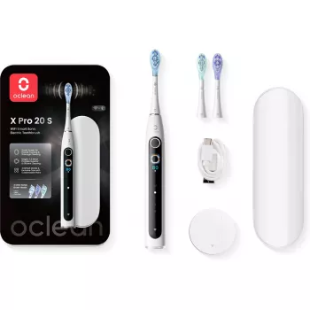 Elektrische tandenborstel OCLEAN X Pro 20 S in wit met intelligente druksensor