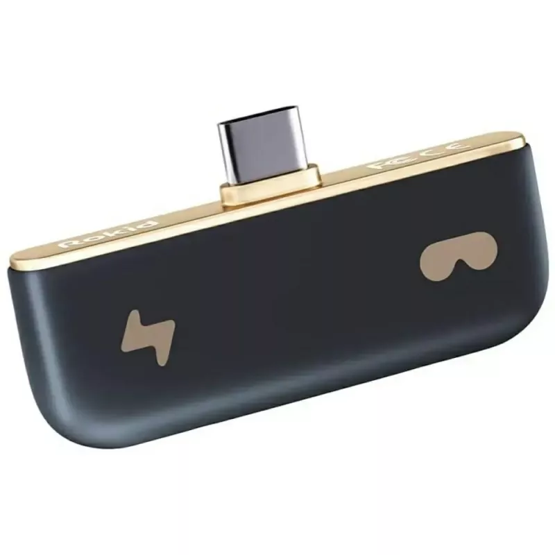 USB-C-adapter Rokid UNB23010 – 2x USB-C-poorten, zwart