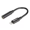 Mobiele-telefoonkabel BOYA BY-K3 zwart 3,5mm Lightning