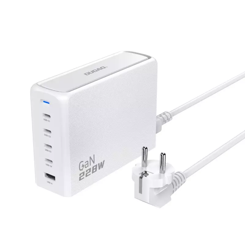 Oplader DUDAO A228EU 228 Watt GaN 4x USB-C 1x USB-A