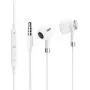 Bedrade oordopjes Samsung Dawnkey Magnetic Earphone met 3,5 mm jack, wit