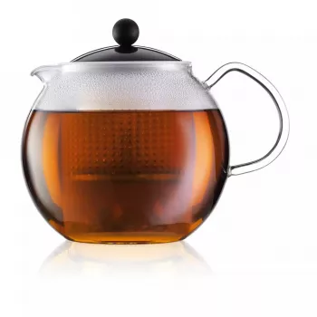 Theepot Bodum Assam 1500 ml zwart transparant