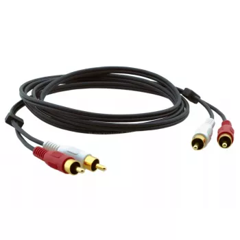 Audiokabel Kramer Electronics C-2RAM/2RAM-3 0,9 m 2xRCA zwart