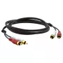 Audiokabel Kramer Electronics C-2RAM/2RAM-3 0,9 m 2xRCA zwart
