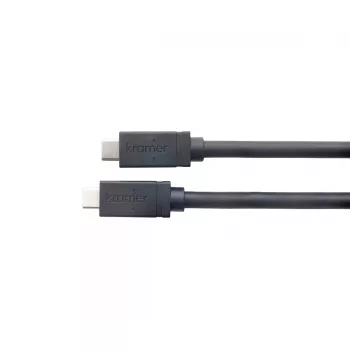 USB-kabel Kramer Electronics CA–U32/FF–15 USB 3.2 Gen 2 4,6 m USB-B USB-C zwart