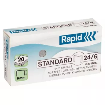 Rapid 24/6 nietjespakket 1000 nietjes 6 mm beenlengte