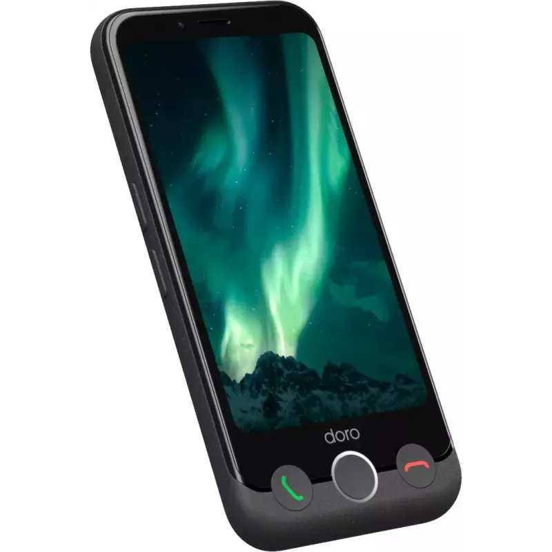 Smartphone Doro Aurora 11 4.5 inch dual SIM Android 14 4 GB 64 GB 3000 mAh grafiet