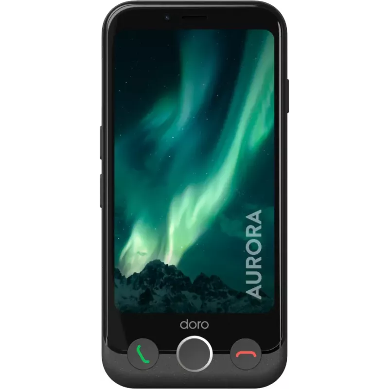 Smartphone Doro Aurora 11 4.5 inch dual SIM Android 14 4 GB 64 GB 3000 mAh grafiet
