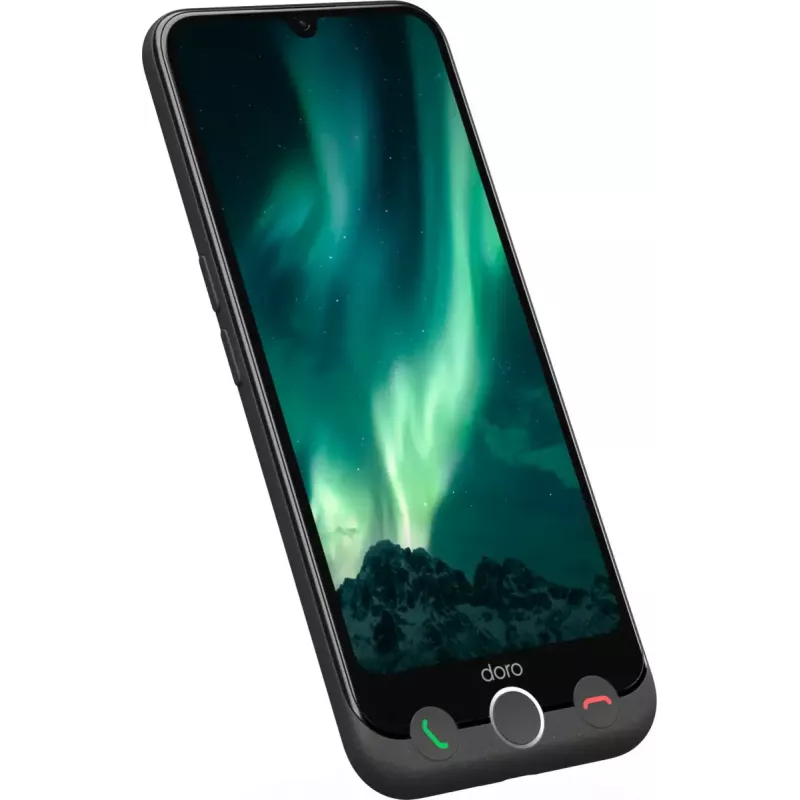 Smartphone Doro Aurora A31 6,1 inch dual SIM Android 14 6GB RAM 128GB grafietgrijs
