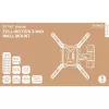 TV-steun Deltaco ARM-0256 139,7 cm (55 inch) zwart