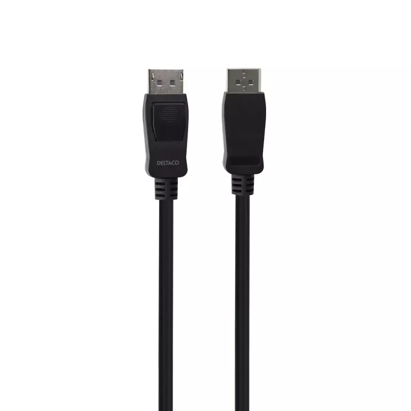 DisplayPort-kabel Deltaco DP8K-1050-LSZH 5 m zwart