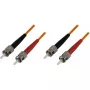 Glasvezelkabel DELTACO FB-35, OM1 62,5 µm, 5 m, 2×ST vollduplex