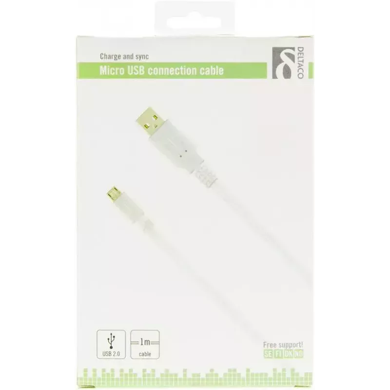 USB-kabel Deltaco MICRO-100