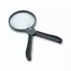 Vergrootglas Carson Split Handle HF-11 — 3,5× handloep, zwart/transparant, AAA-batterij