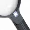 Vergrootglas Carson Split Handle HF-11 — 3,5× handloep, zwart/transparant, AAA-batterij