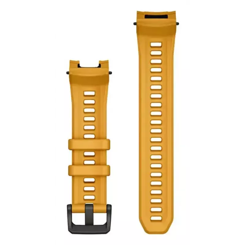 Band voor Garmin-smartwatch, 22 mm breed, geel, lengte 129 mm