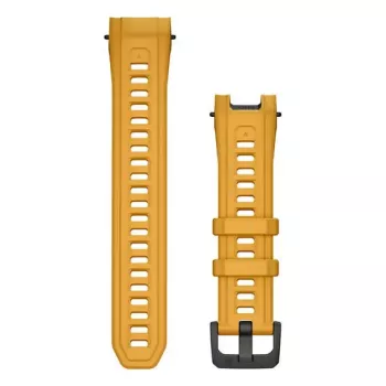 Band voor Garmin-smartwatch, 22 mm breed, geel, lengte 129 mm