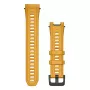Band voor Garmin-smartwatch, 22 mm breed, geel, lengte 129 mm